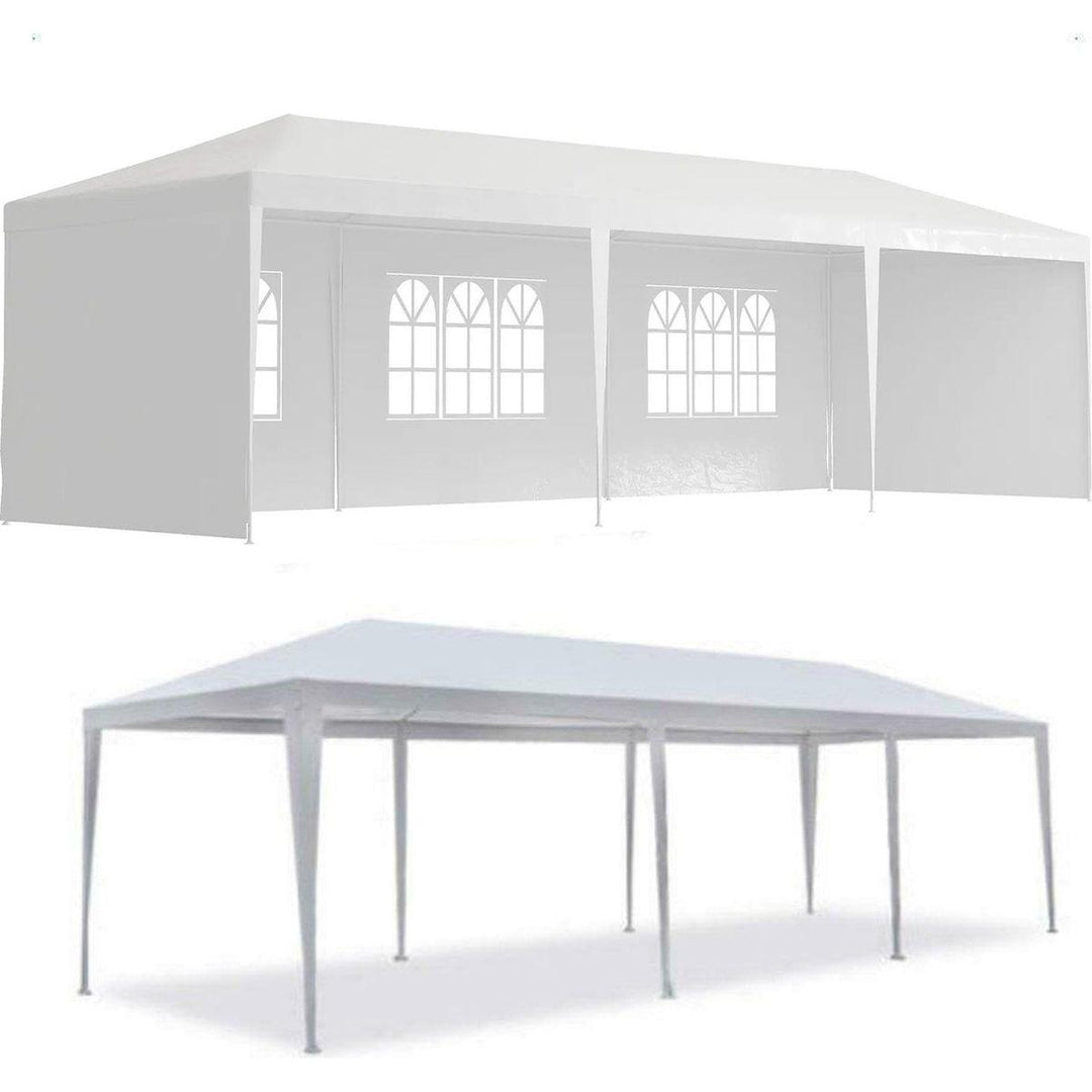 Streamdale Furniture 10x30' Outdoor Garden Gazebo Wedding Party Tent Canopy Marquee with 5 Removable Sidewalls W2185P192582