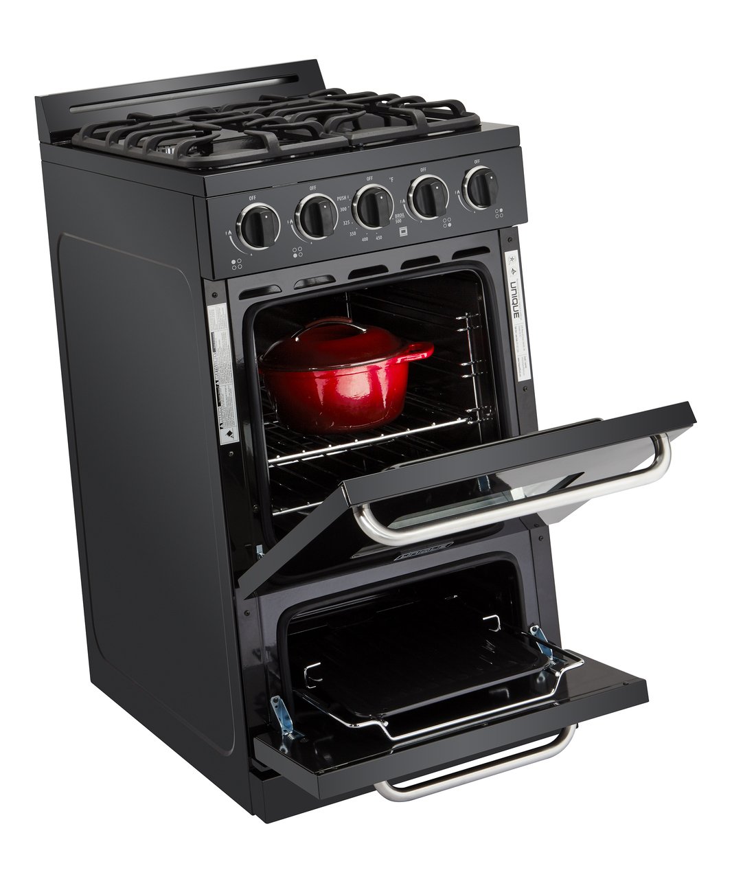 Unique Unique Classic 20 Inch Off-Grid Gas Oven Range Combo