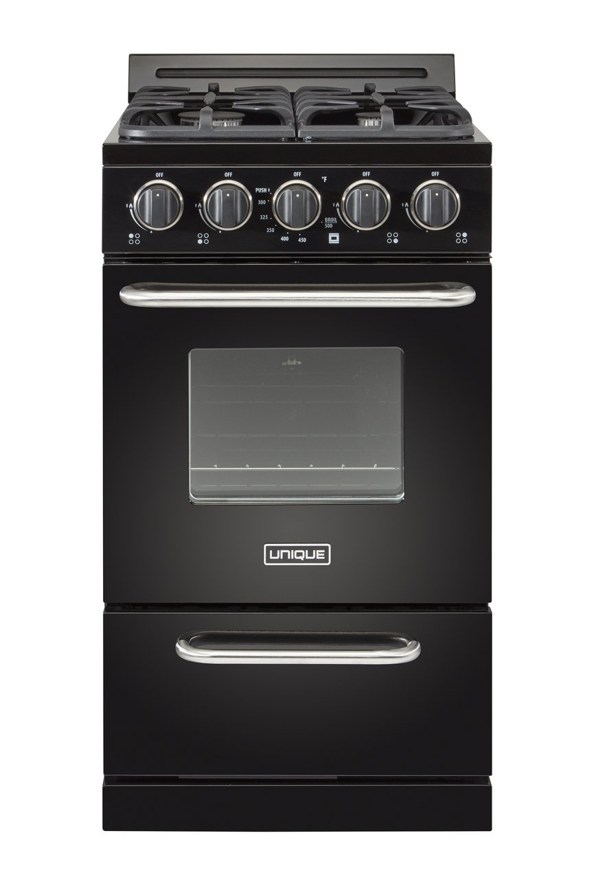 Unique Unique Classic 20 Inch Off-Grid Gas Oven Range Combo UGP-20G OF1 B