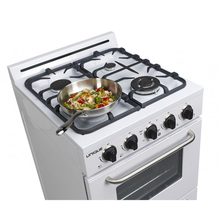 Unique Unique Classic 24 Inch Off-Grid Gas Oven Range Combo