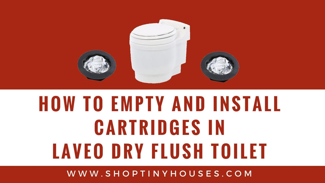 How to empty and install Cartridges in Laveo Dry flush Toilet