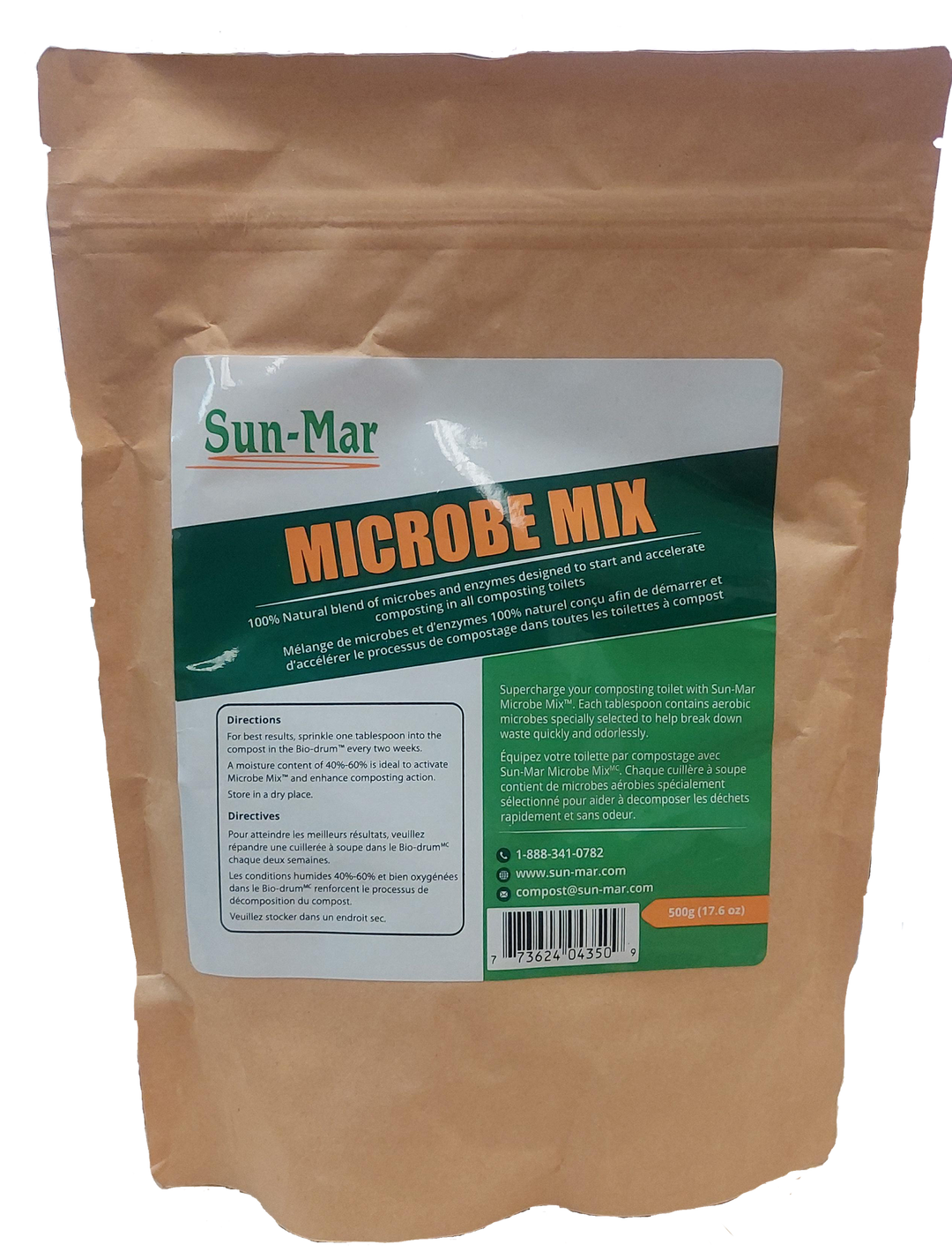 Sun-Mar's Microbe Mix Composting Toilet Accelerator