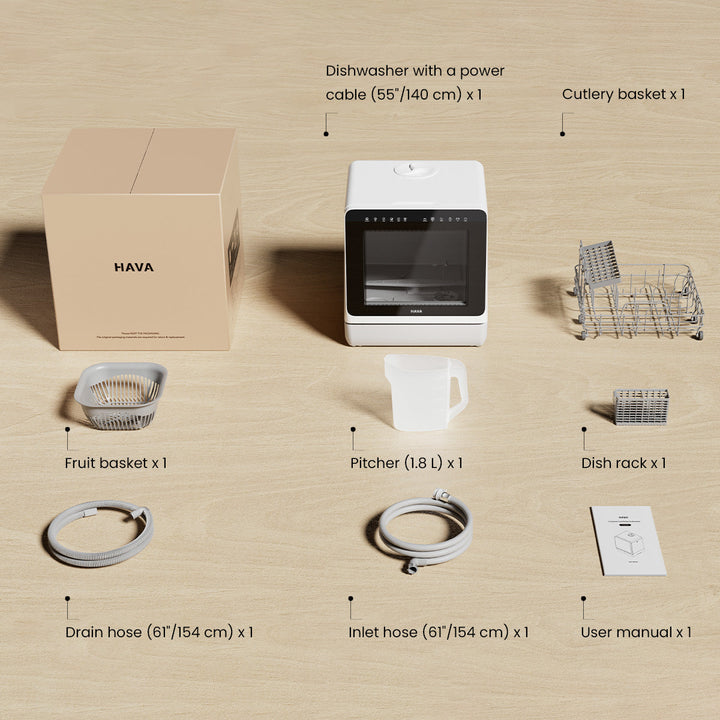 HAVA R09 Compact Countertop Dishwasher