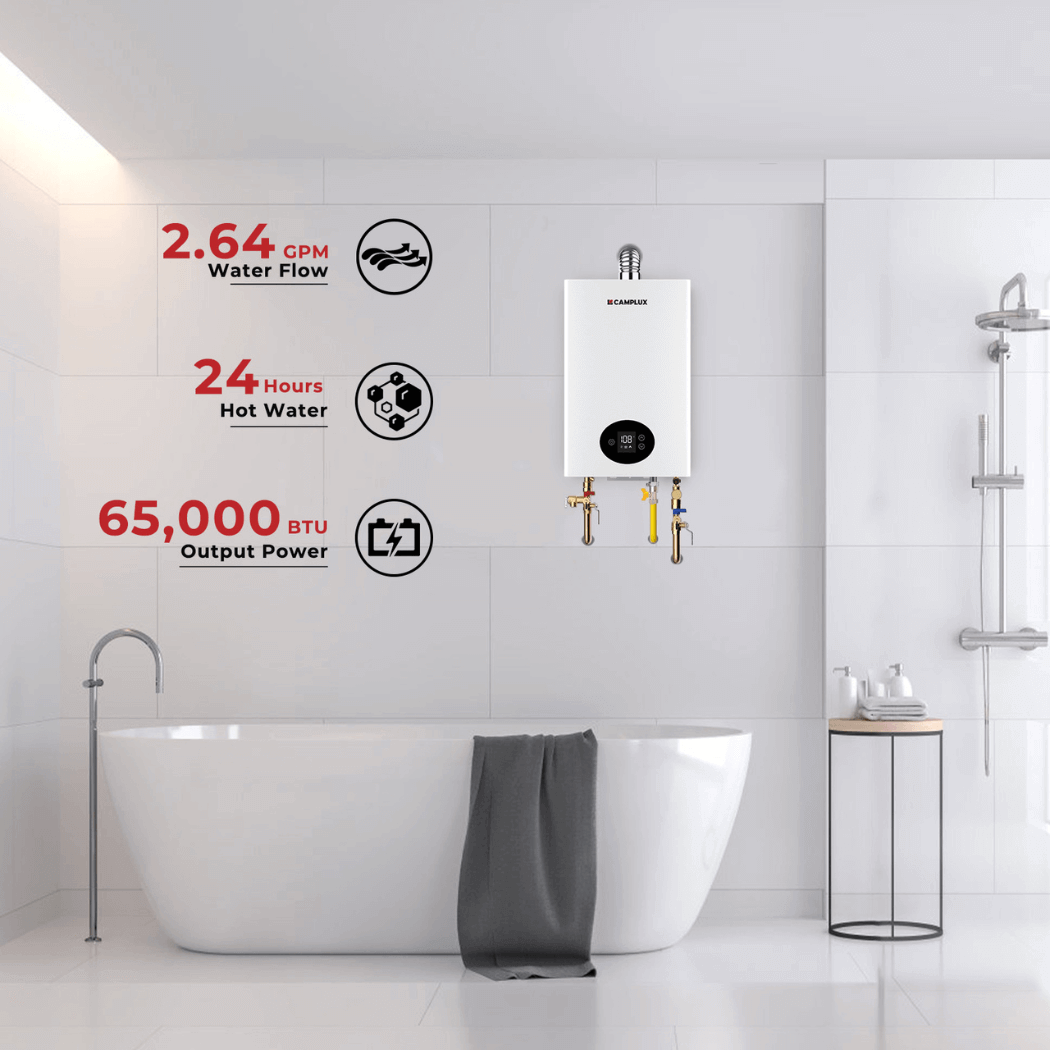 Camplux Climatech 3 Indoor Gas Tankless Water Heater 68,000 BTU