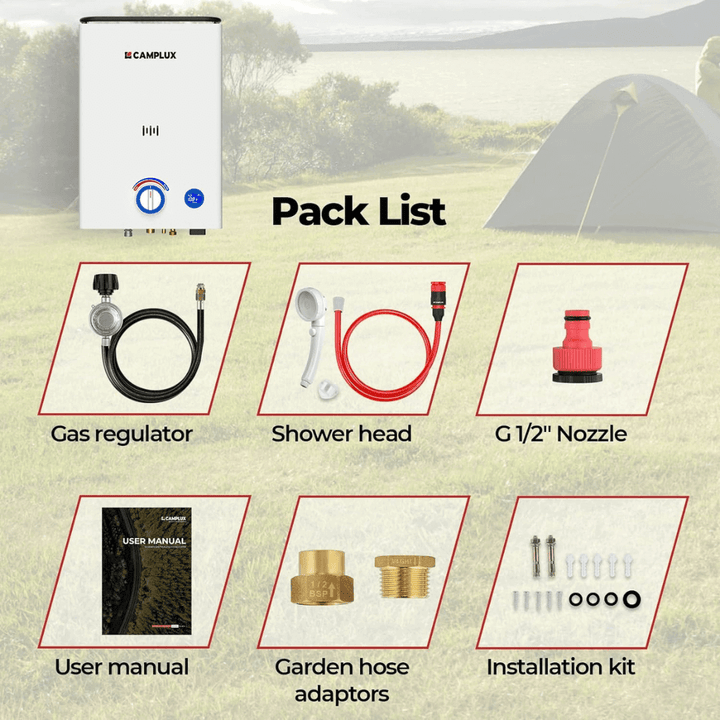 First Heater Camplux First F10 LPG Camping Water Heater – Shop Tiny Houses