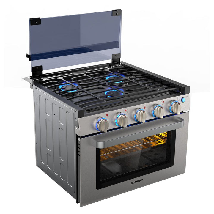 Camplux 17" RV Oven W/3 Burners Cooktop