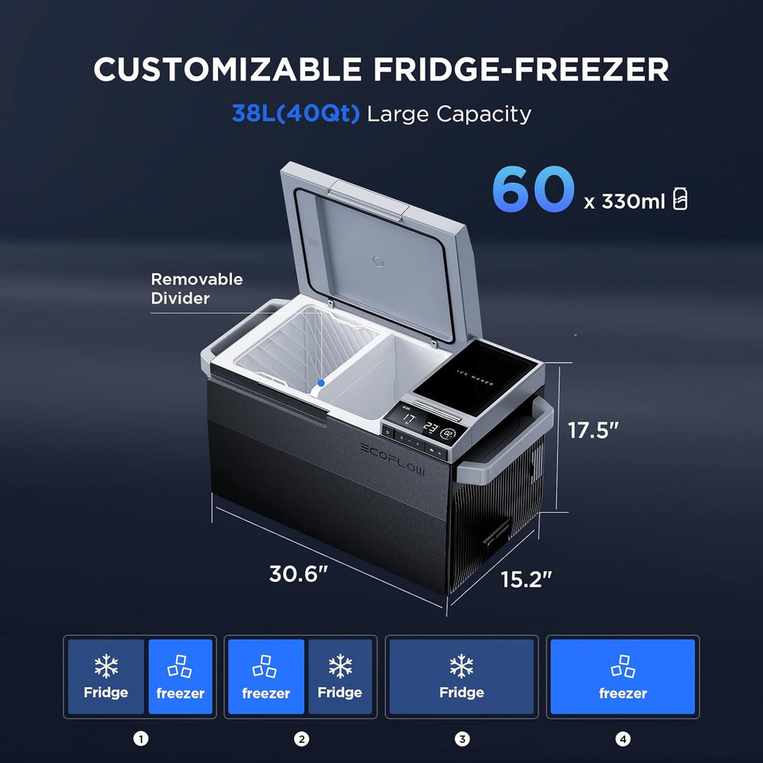 EcoFlow EcoFlow Glacier Battery-Powered Fridge/Freezer + Ice Maker ZYDBX100-US