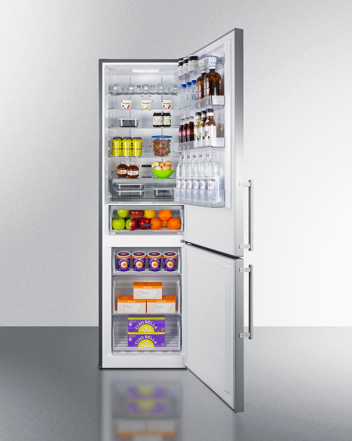 Summit 24" Wide Bottom Freezer Refrigerator