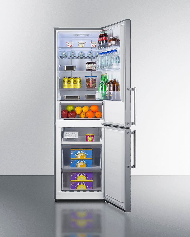 Summit 24" Wide Bottom Freezer Refrigerator