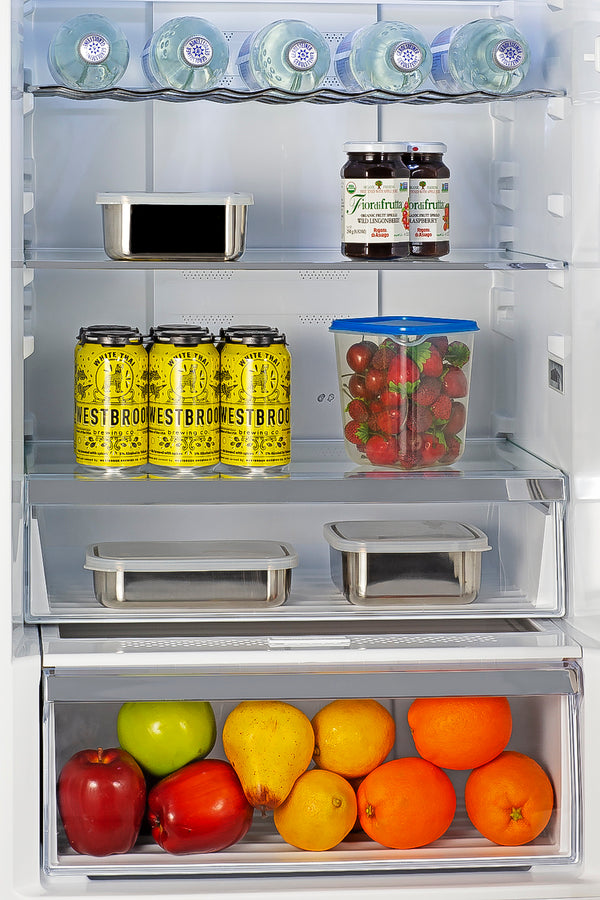 Summit 24" Wide Bottom Freezer Refrigerator