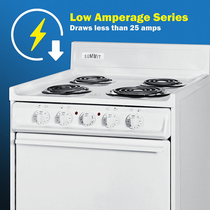 Summit 20" Wide Electric Coil Top Range