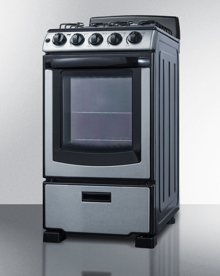 Summit Next 20" Wide Gas Range