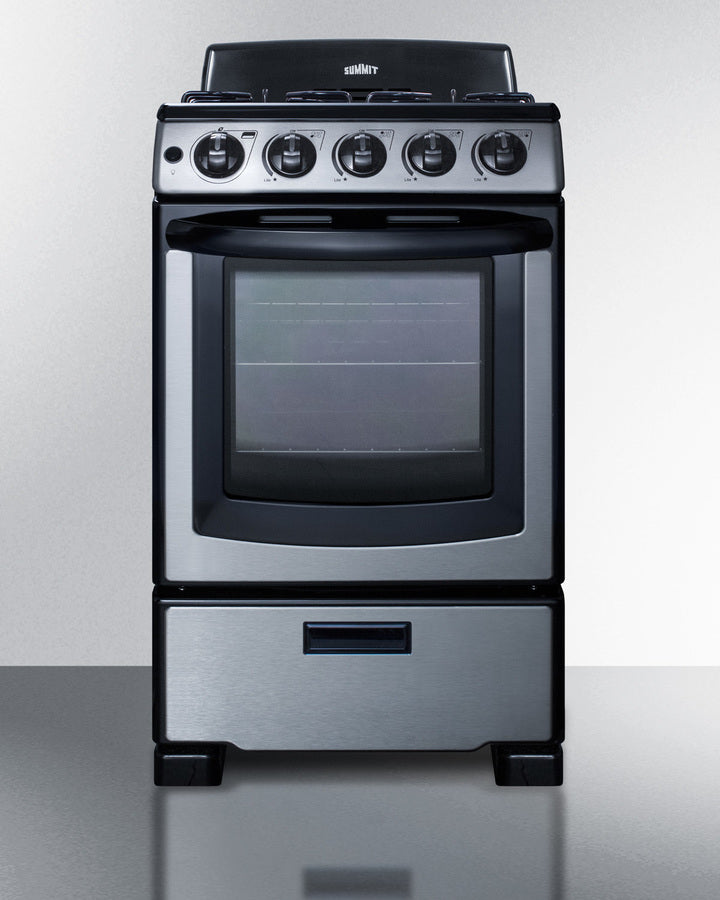 Summit Next 20" Wide Gas Range