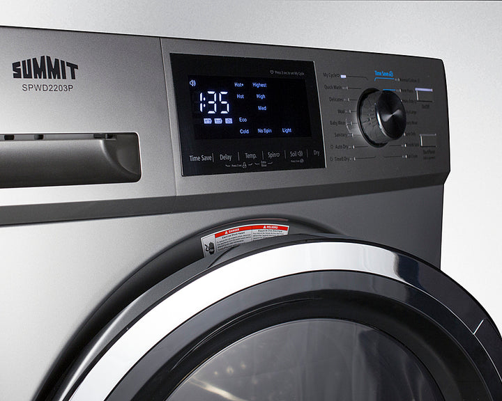 Summit 24" Wide 115V Washer/Dryer Combo