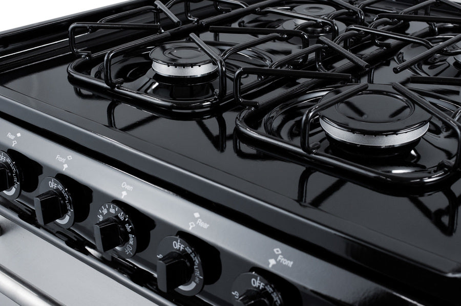 Summit 24" Wide Gas Range, Sealed Burners