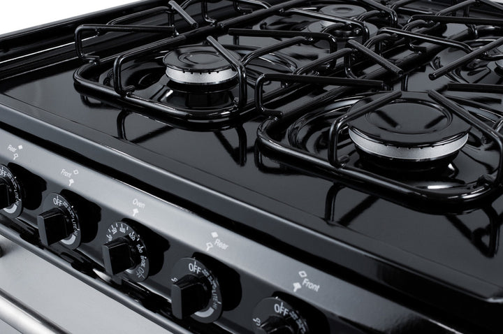Summit 24" Wide Gas Range, Sealed Burners