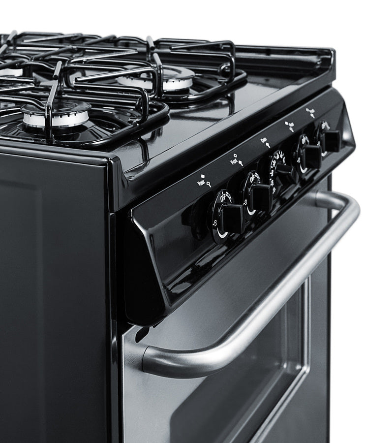 Summit 24" Wide Gas Range, Sealed Burners