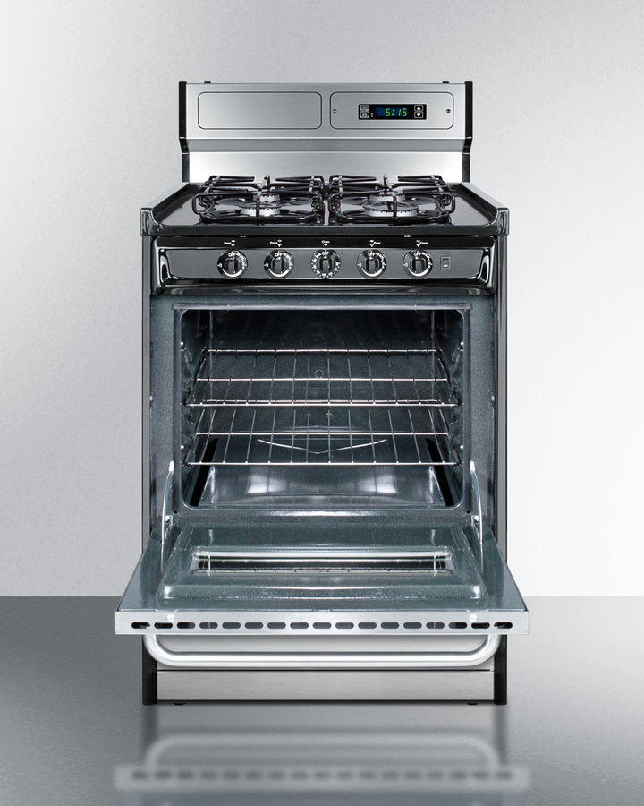 Summit 24" Wide Gas Range, Sealed Burners