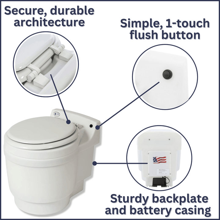 Dry Flush Laveo Dry Flush Toilet RV Bundle