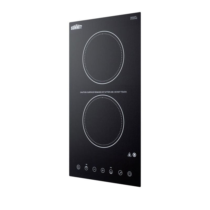 Summit 12" Wide 115V 2-Burner Radiant Cooktop