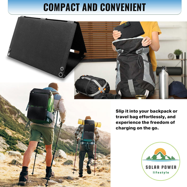 Solar Power Lifestyle Solar Power Lifestyle 25W Portable Solar Panel sku-43621655642273