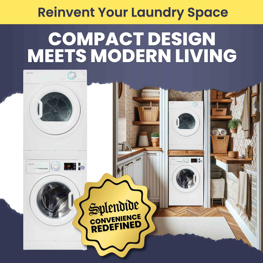 Splendide Splendide Stackable Washer/Dryer - Best Silent and Eco-Friendly Washing and Drying Combo