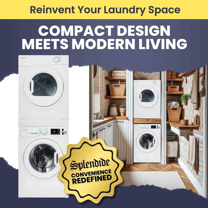 Splendide Splendide Stackable Washer/Dryer - Best Silent and Eco-Friendly Washing and Drying Combo