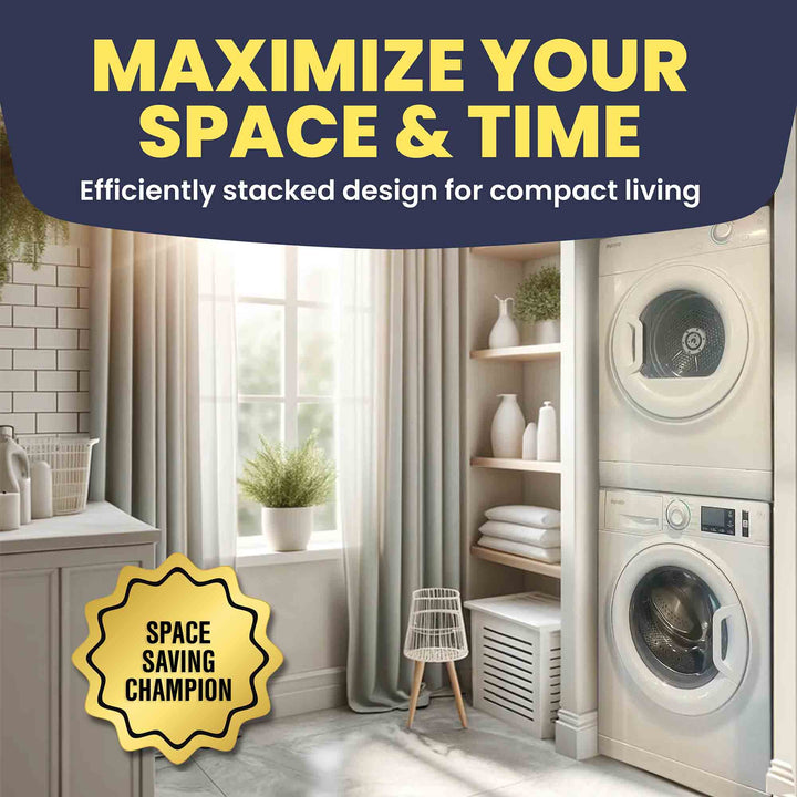Splendide Splendide Stackable Washer/Dryer - Best Silent and Eco-Friendly Washing and Drying Combo