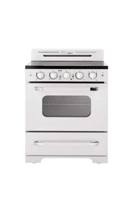 Unique Unique 30" Classic Retro Summer Electric Ceramic top Range UGP-30CR EC W