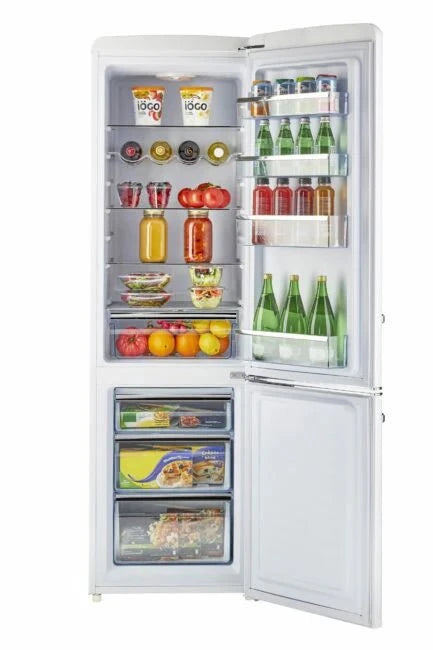 ShopTinyHouses.com  Unique Classic Retro 21.6 in. 8.7 cu. ft. Retro Bottom Freezer Refrigerator -ENERGY STAR UGP-275L B AC