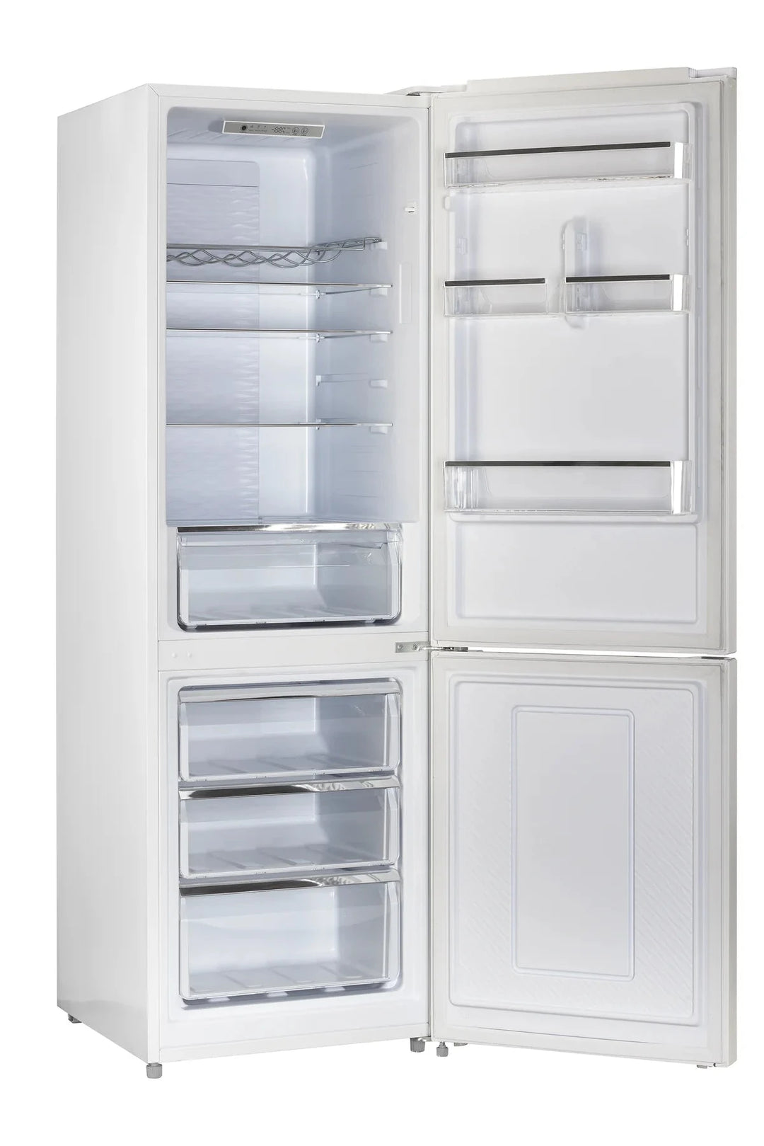 Unique Unique Off-Grid 24-inch 11.7 cu. ft. 325L Solar DC Bottom Freezer Refrigerator UGP-325L W