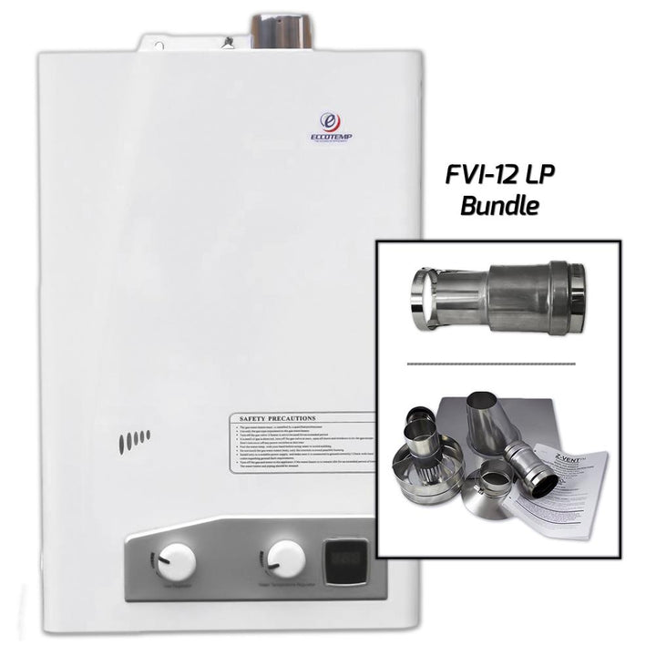 Eccotemp Eccotemp FVI12-LP  Indoor Water Heater Vertical Bundle FVI12-LPV