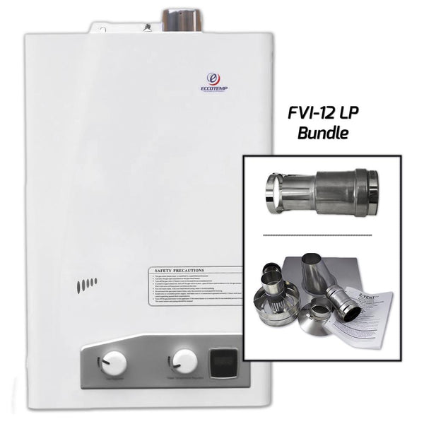 Eccotemp FVI12-LP Indoor Water Heater Vertical Bundle – ShopTinyHouses.com