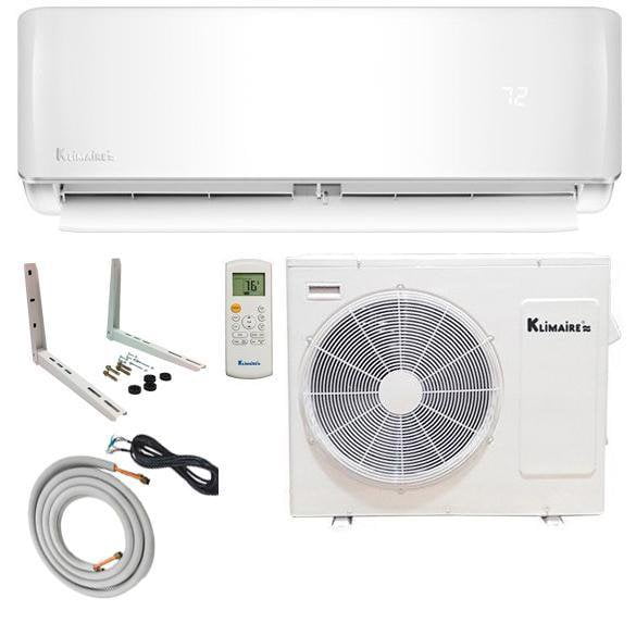 Klimaire Klimaire 12000 BTU 19 SEER Ductless Mini Split WI-FI Ready Full Kit KSIV012-H119-S