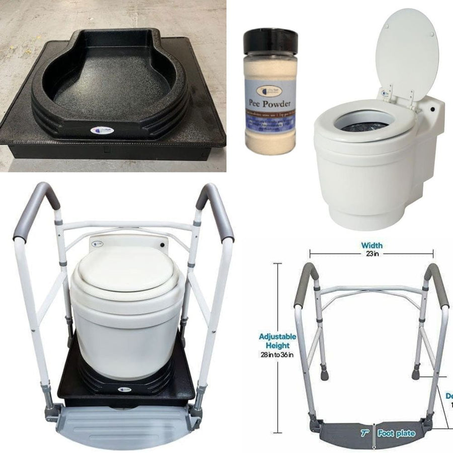 Dry Flush Laveo Dry Flush Comfort Lift Package with Toilet DF1002