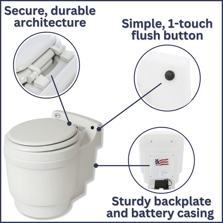 Dry Flush Laveo Dry Flush Toilet - Best Portable Waterless Dry Flush Toilet