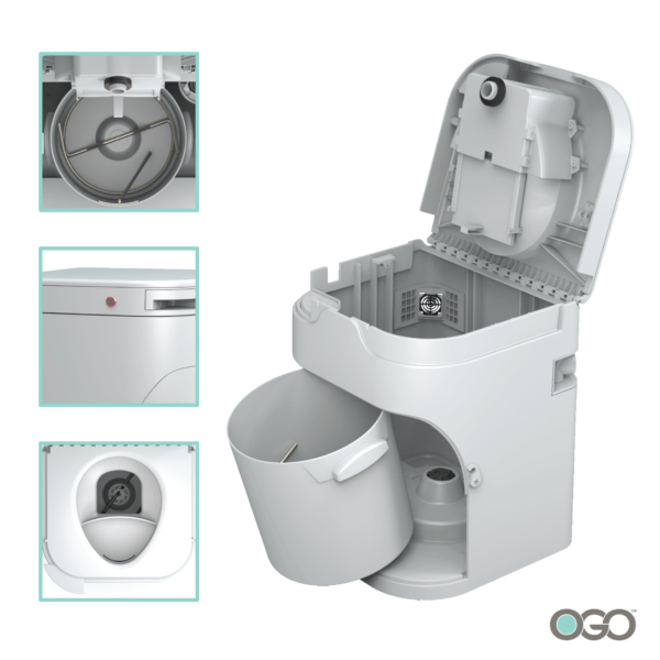 OGO OGO Waterless Composting Toilet ogo-wht-2101