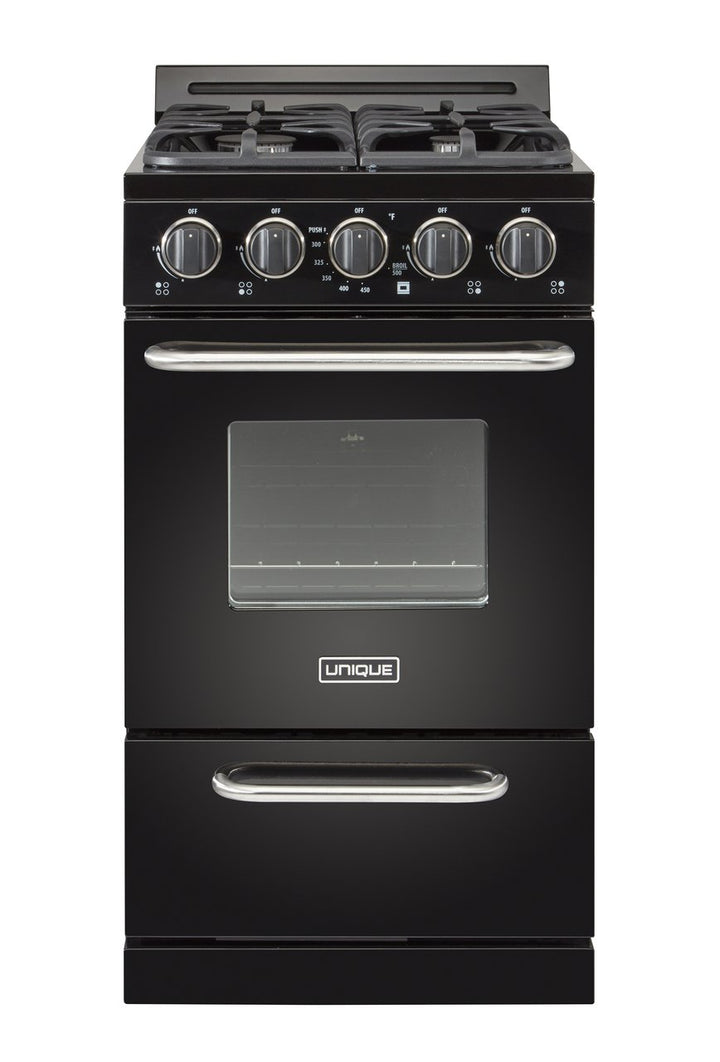 Unique Unique Classic 20 Inch Off-Grid Gas Oven Range Combo UGP-20G OF1 B