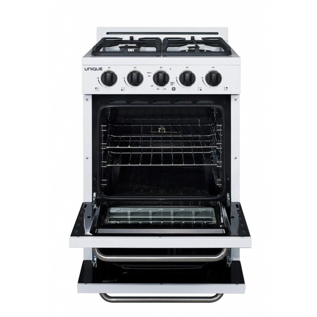 Unique Classic 24 3.1 Cu. Ft. Freestanding Gas Range (UGP-24G OF1) - White