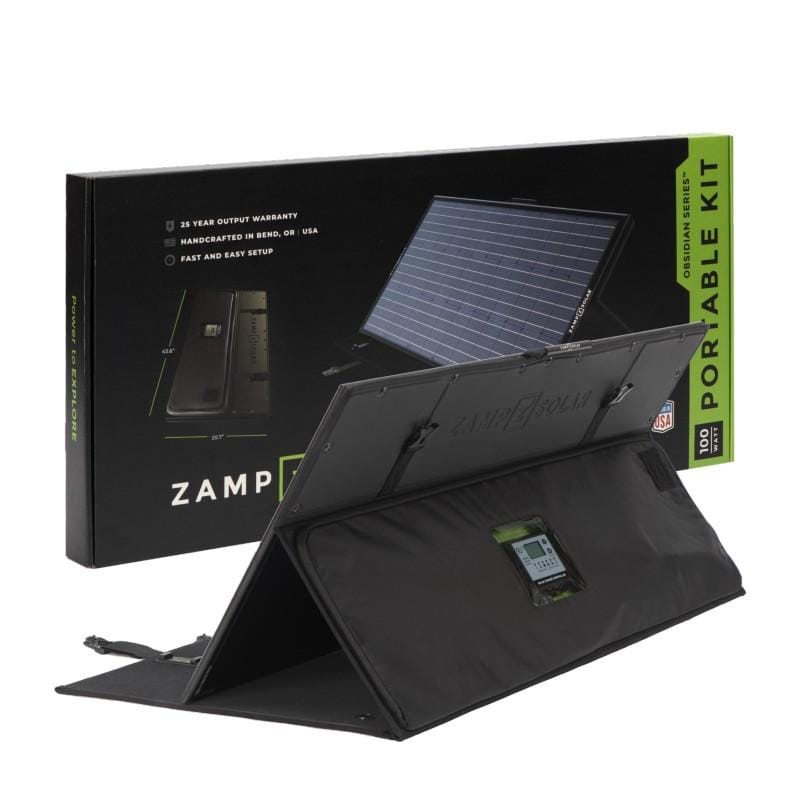 Zamp Zamp Obsidian Series 100-Watt Portable Solar Charging Kit - Regulated USP2003