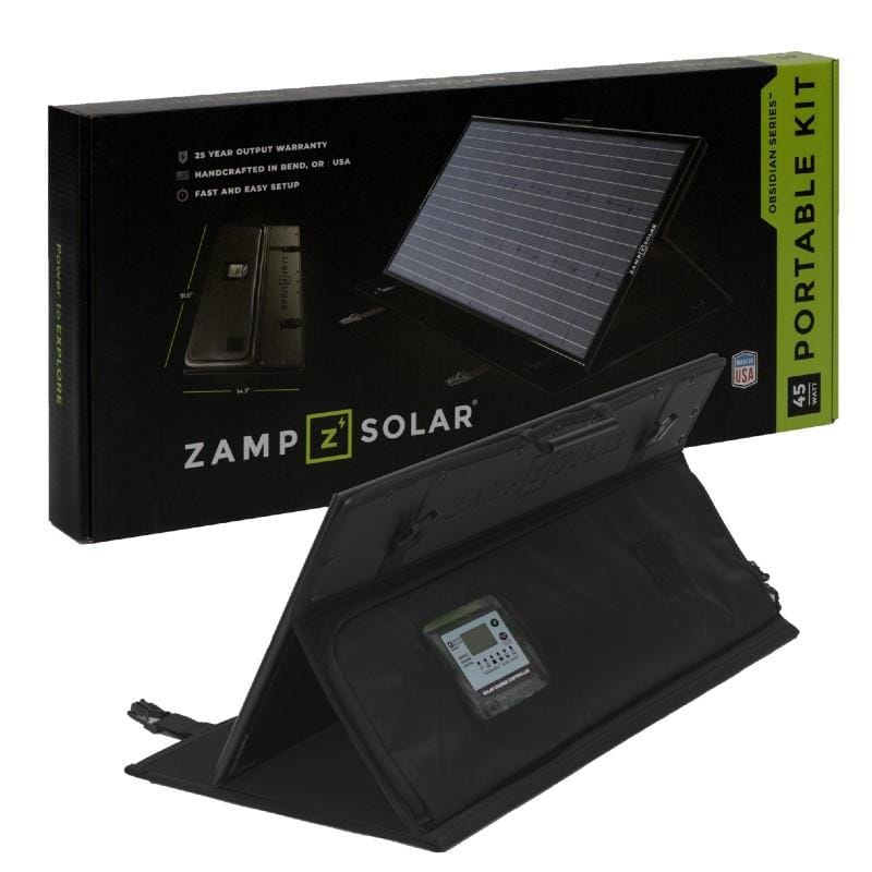 Zamp Zamp Obsidian Series 45-Watt Portable Solar Charging Kit - Regulated USP2001